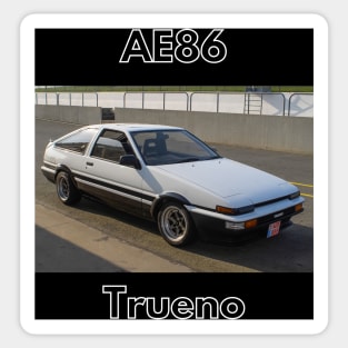 Toyota Corolla GT AE86 Trueno - Black and White Design Sticker